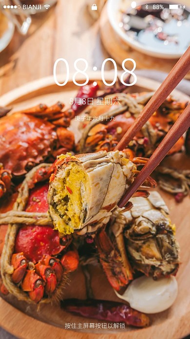 新鲜螃蟹摄影图