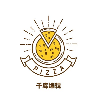 小清新美食披萨图标