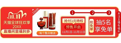 双11狂欢购渐变宣传胶囊