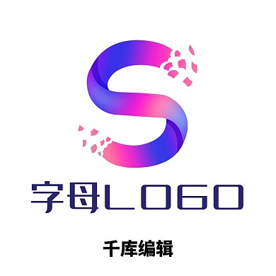紫色渐变字母LOGO