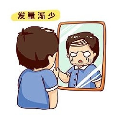 千库编辑原创元素发量变少表情包插画元素