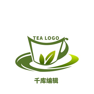 绿色茶杯LOGO