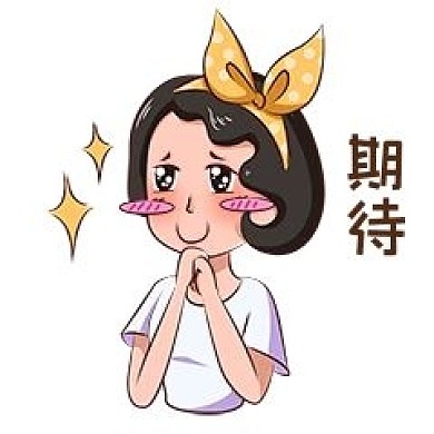 卡通都市少女主题黄发带女孩