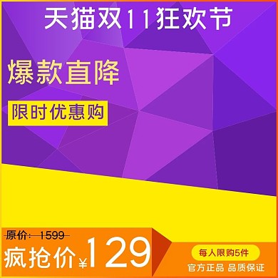 时尚电商商品主图直通车双十一活动