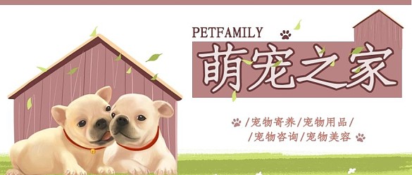 宠物类清新风萌宠之家公众号首图