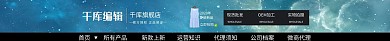 高端大气淘宝女装电商店招模板