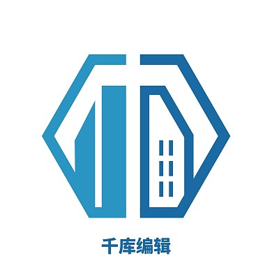 现代简约蓝色家居矢量logo