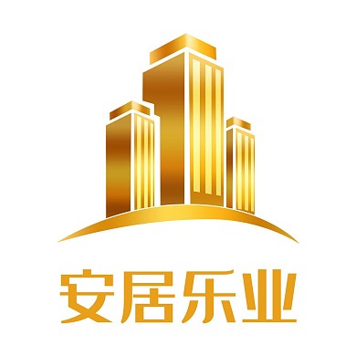 红色金属建筑LOGO