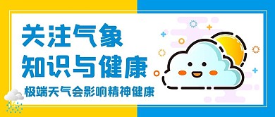 气象知识气象知识蓝色卡通公众号首图