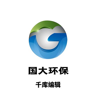 蓝色圆形环保LOGO
