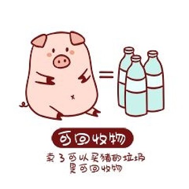 垃圾分类小猪表情包
