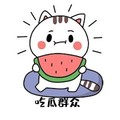 小猫吃瓜群众表情包