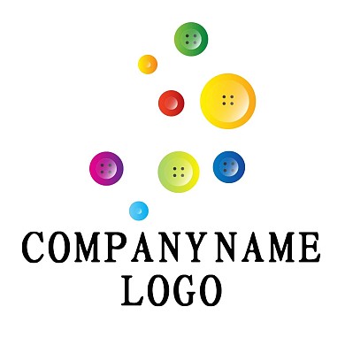彩色纽扣LOGO