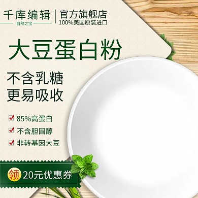 淘宝天猫简约风格医药保健蛋白粉直通车