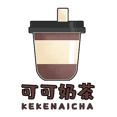 可可奶茶logo