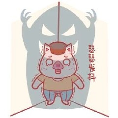 在角落里瑟瑟发抖害怕