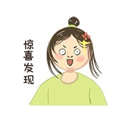 宅女表情包宅女头像惊喜发现