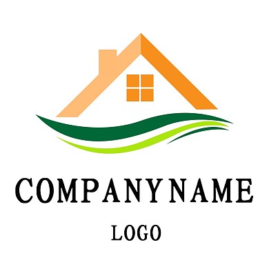 黄色房子屋顶LOGO