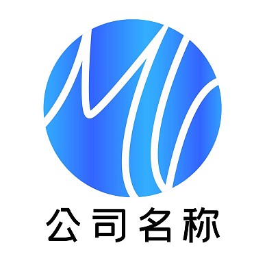 蓝色圆形字母LOGO