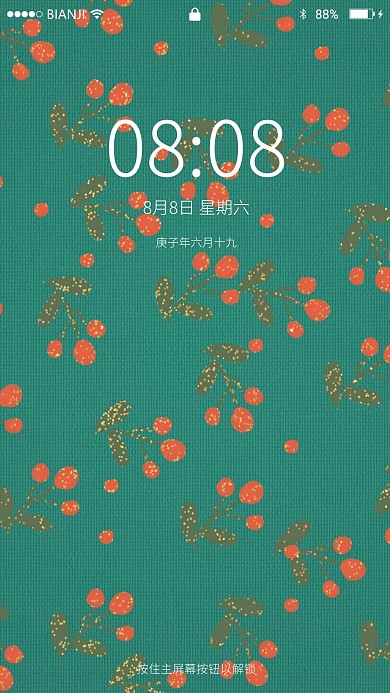 绿色中风风烫金小碎花背景