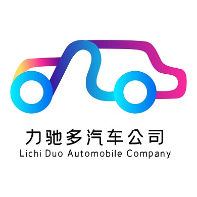 彩色线条汽车LOGO