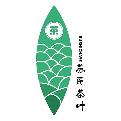 绿色茶叶造型LOGO