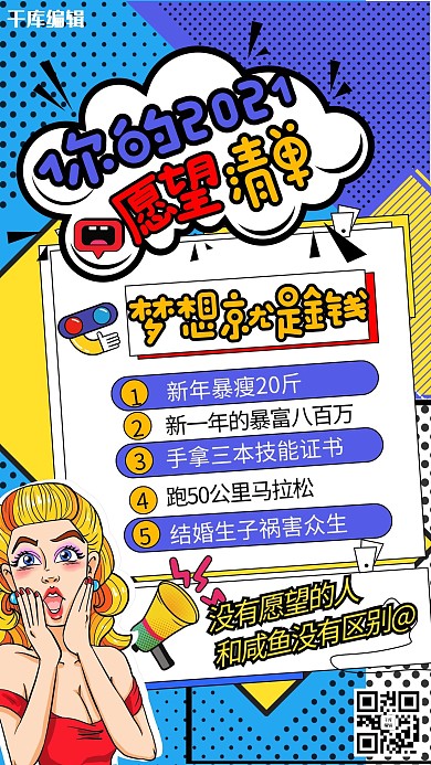 2021愿望清单新年海报