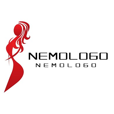 红色美女体型LOGO