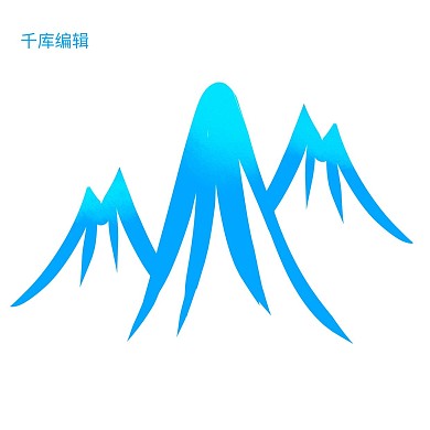 矢量山脉线条LOGO