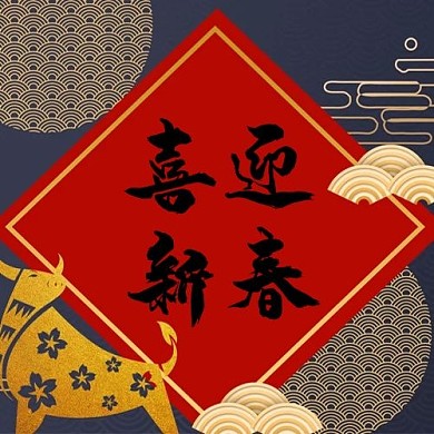 春节喜迎新春红色中国风公众号次图