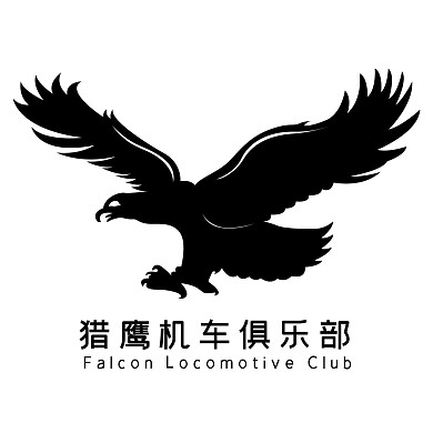黑色飞翔猎鹰LOGO