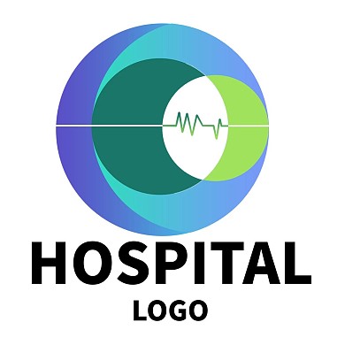彩色圆形医院LOGO