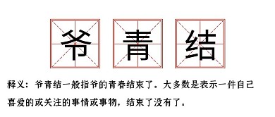 爷青结网络热词手写新媒体公众号首图