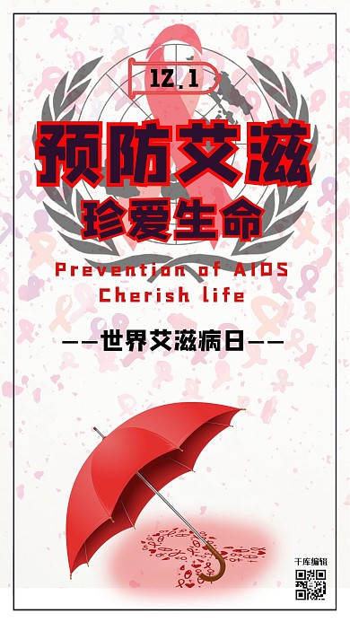世界艾滋病日预防艾滋海报