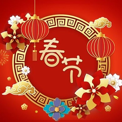 新春佳节春节红色中国风公众号次图