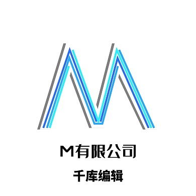 蓝色立体MLOGO