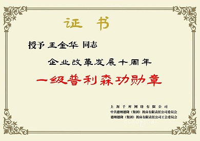 简洁荣誉证书设计模板