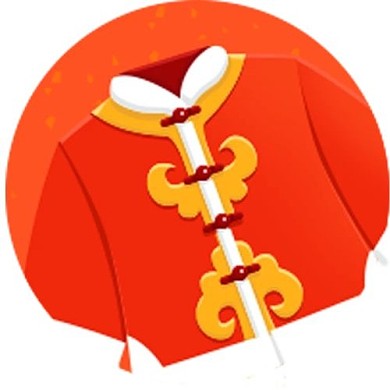 新年红黄色系新年图标icon