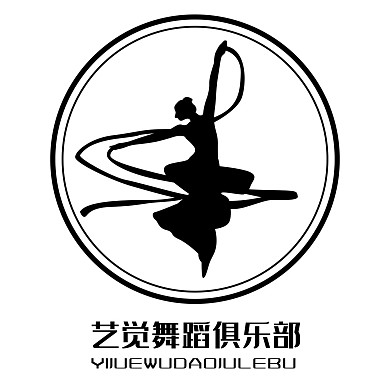 黑色舞蹈剪影LOGO