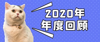 2020年度回顾萌宠猫咪紫色可爱公众号首图