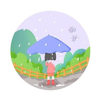 雨水撑伞女孩公众号次图