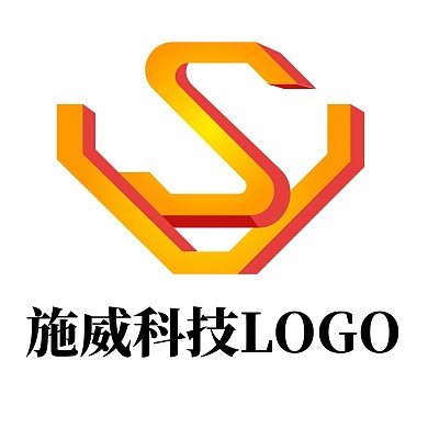 黄色首字母科技LOGO