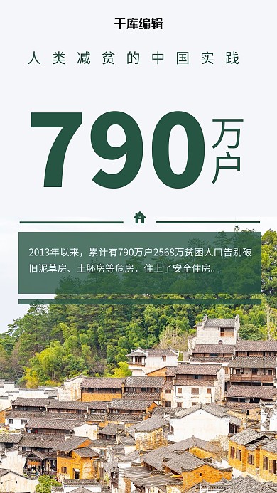 央视数字新闻乡村房屋彩色摄影风手机海报