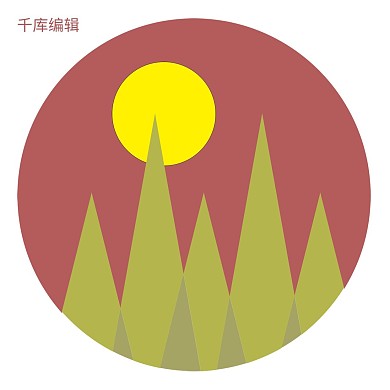 山脉与太阳LOGO