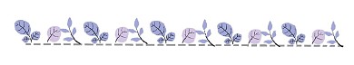 紫色花草分割线