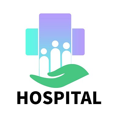 紫色渐变医院LOGO
