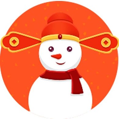 新年红黄色系新年图标icon