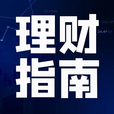理财指南数据蓝色简约公众号次图