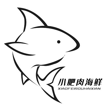 黑色线条鲸鱼LOGO