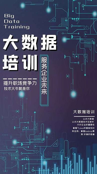 大数据培训互联网科技培训海报